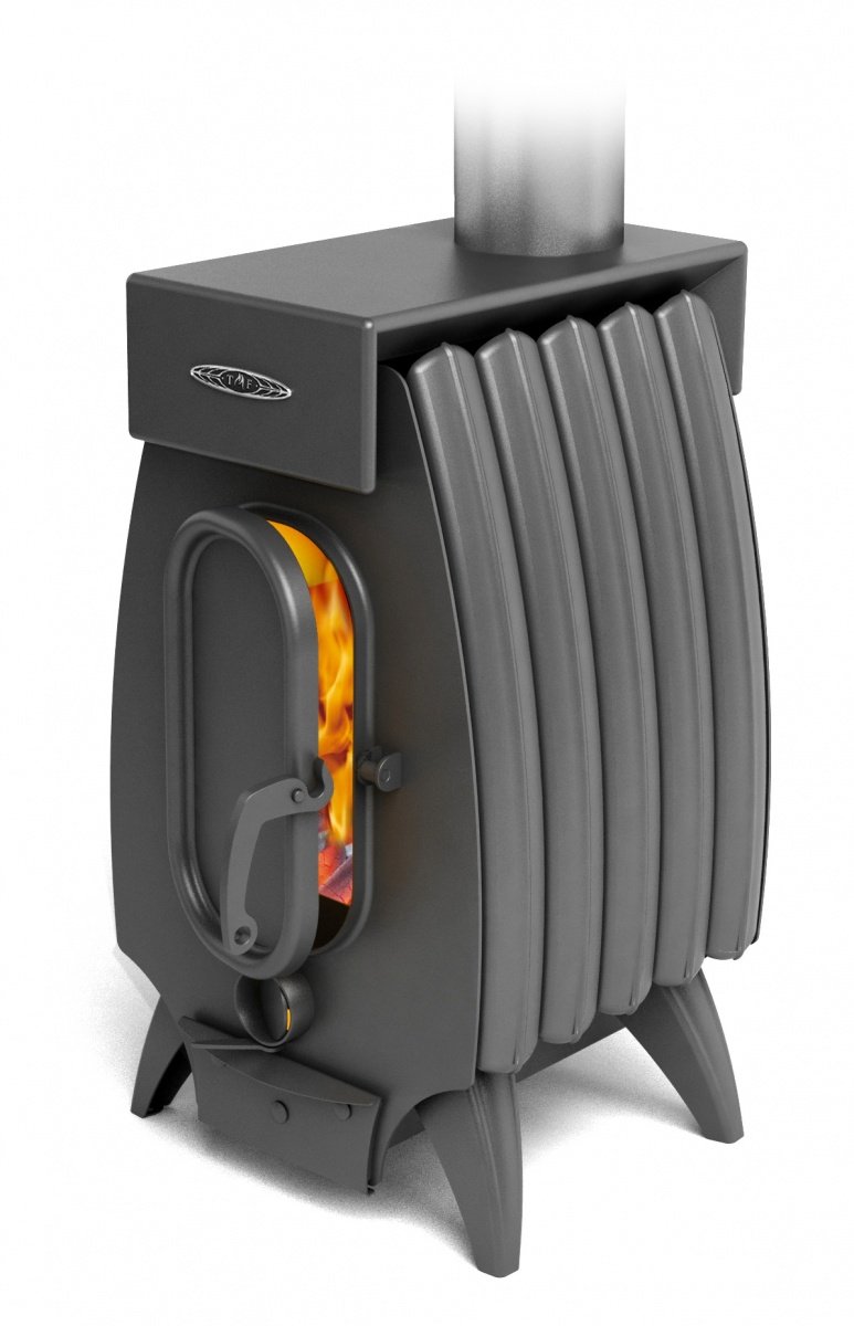Печь отопительно-варочная ТМФ Огонь-батарея 5 Лайт дровяная антрацит