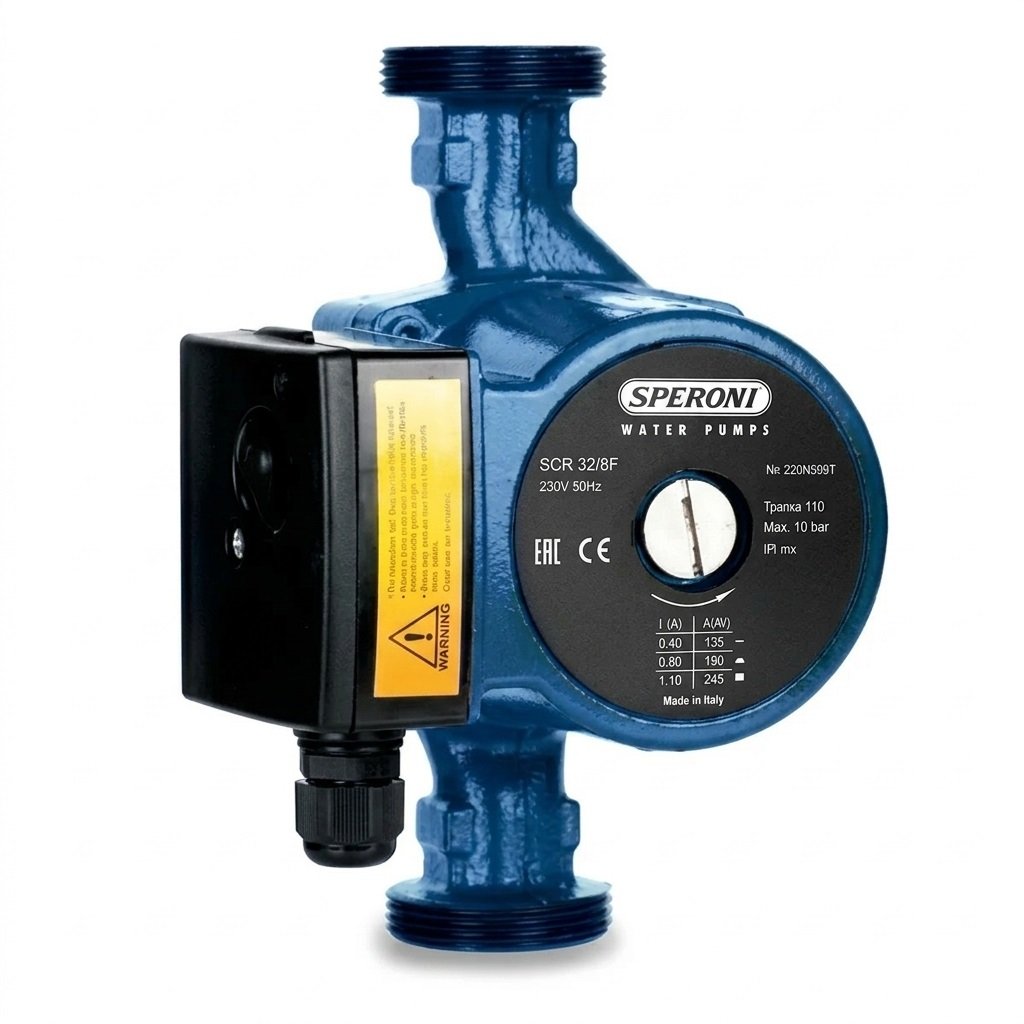 Насос циркуляционный SPERONI SCR 32-60-180мм  1X230V с гайками