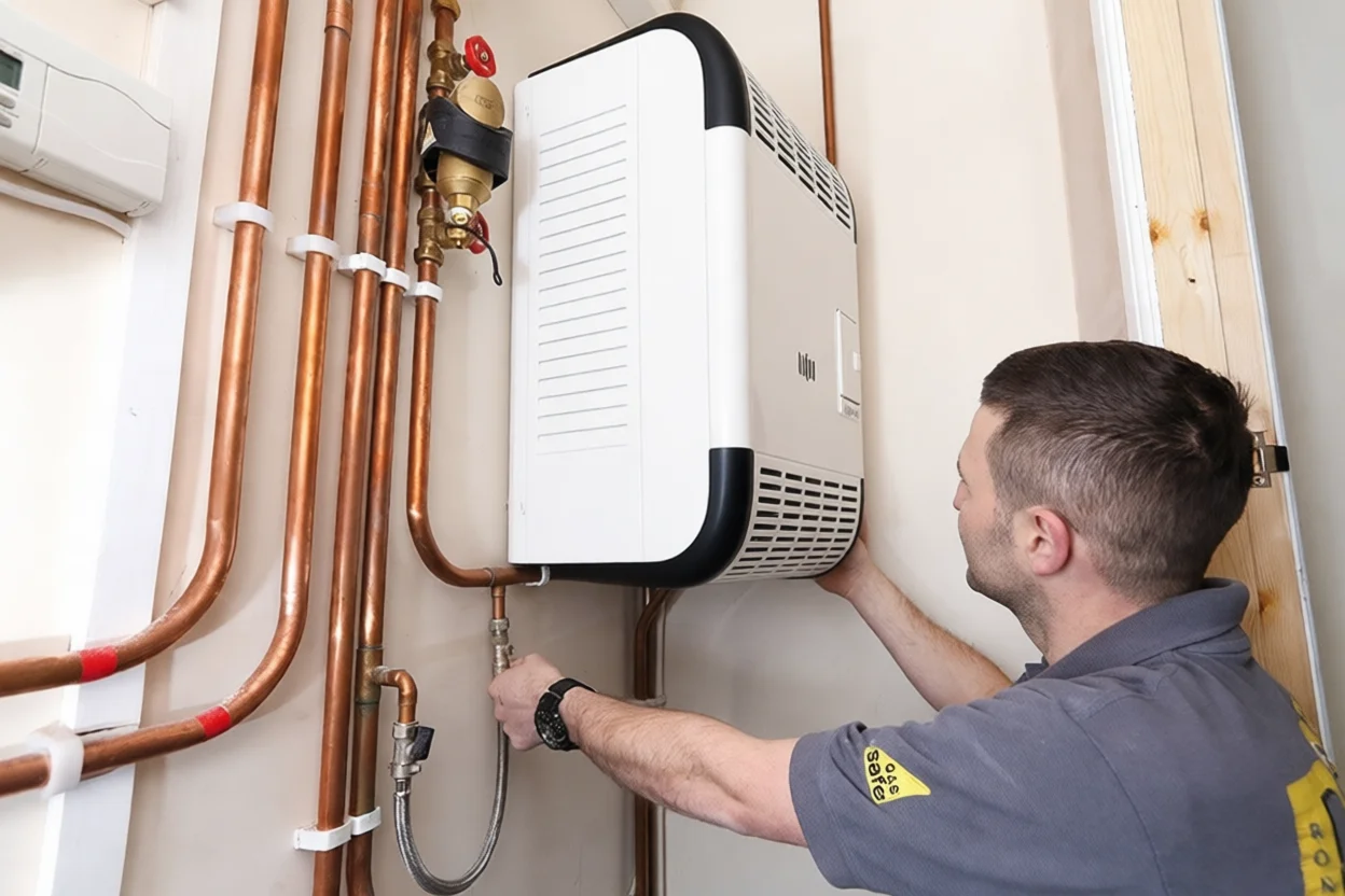 Монтаж газового конвектора